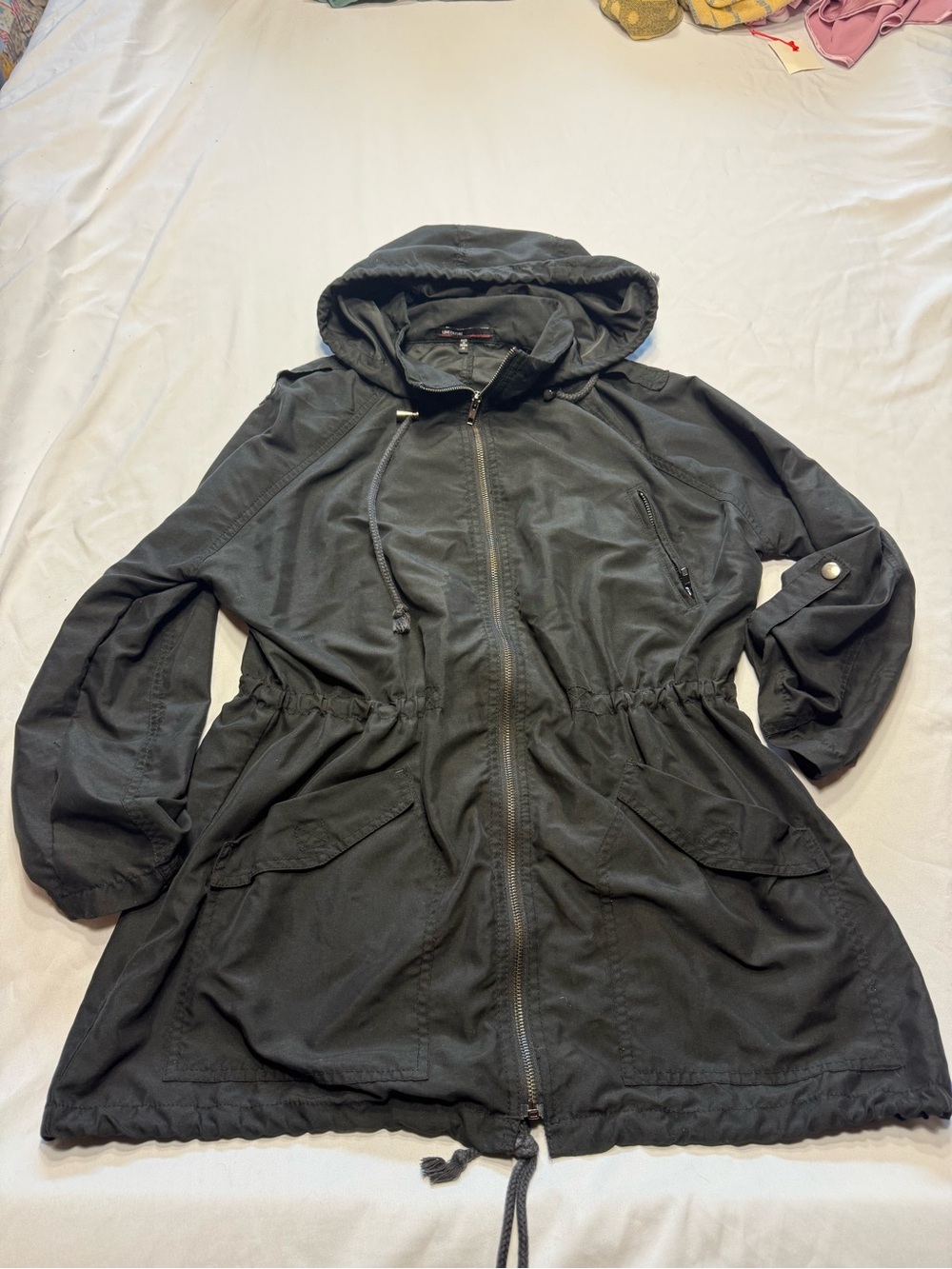 Love Culture Black Hooded Utility Anorak